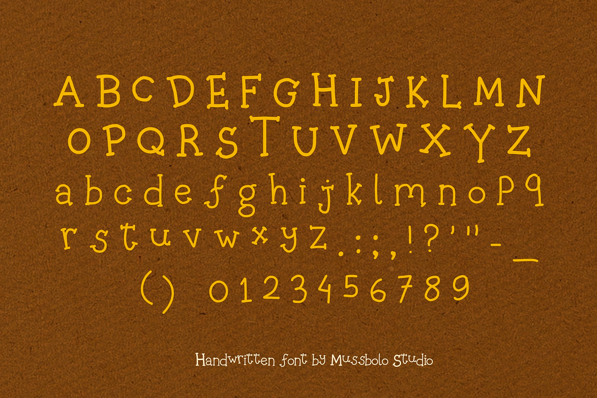 Cute Pen Handwritten Font, a Handwritten Font by Mussbolo Studio (Photo 3 of 4)
