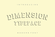 Dimension - striped font, a Serif Font by Vintage Font Lab (Thumbnail 1 of 2)