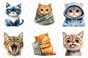 Funny Meme Cats Sublimation Clipart, an Illustration by Dream Creation (Thumbnail 2 of 6)