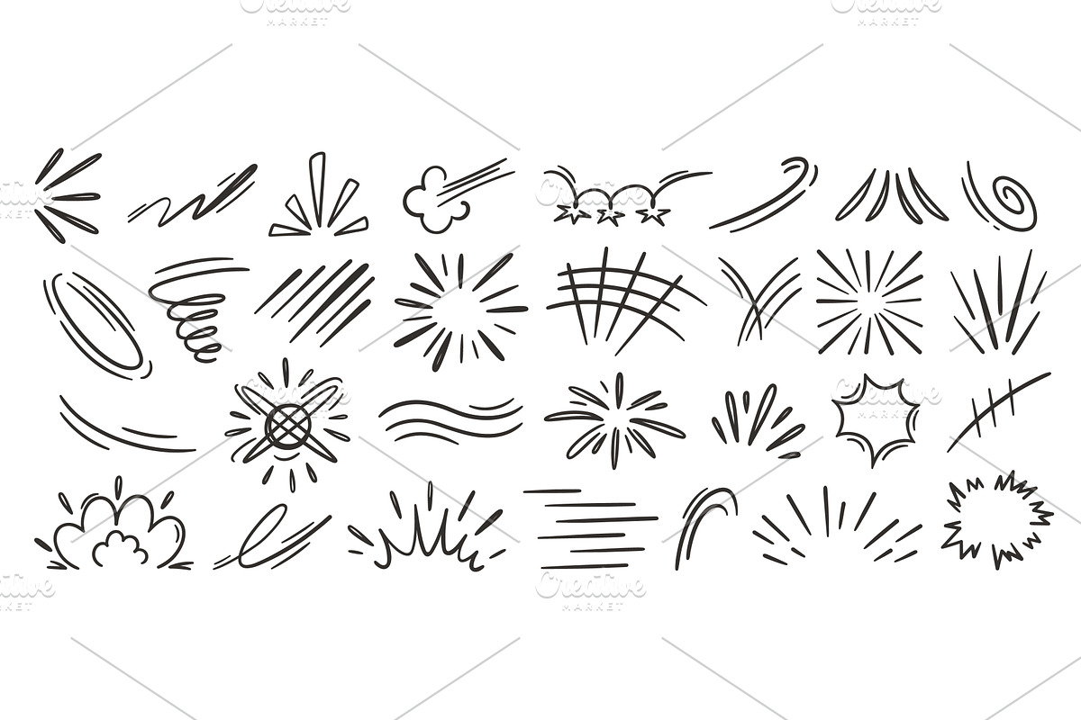 Comic anime motion with movement, an Object Illustration by winwin.art