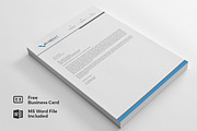 Letterhead Pad & Free Business Card, a Stationery Template by Rongmistiry (Thumbnail 1 of 9)