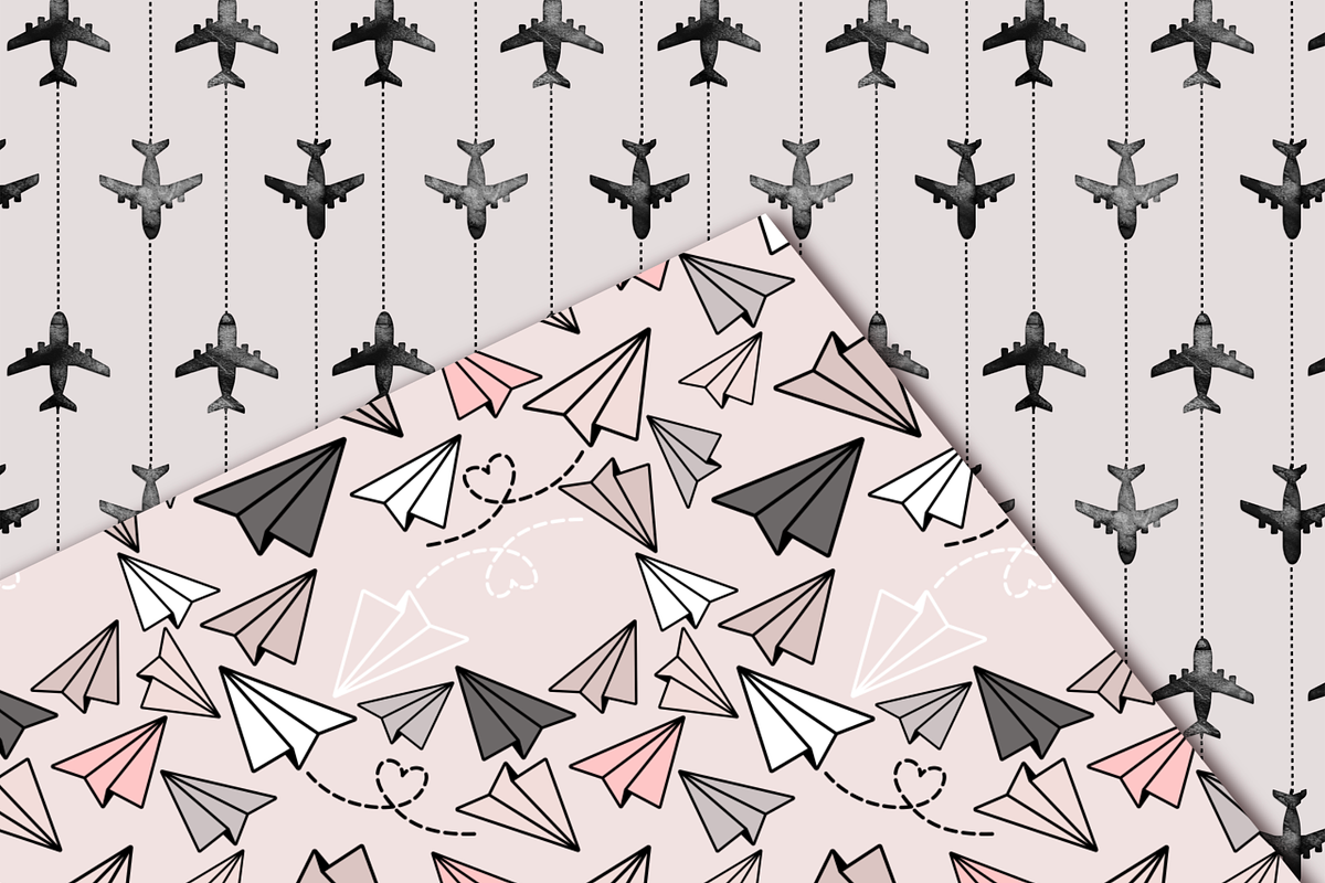 Wanderlust Seamless Patterns, a Pattern Graphic by The GG Shop (Photo 4 of 7)