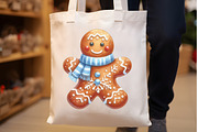 Watercolor Gingerbread Man Clipart, a Seasonal Illustration by Rose Art (Thumbnail 5 of 6)
