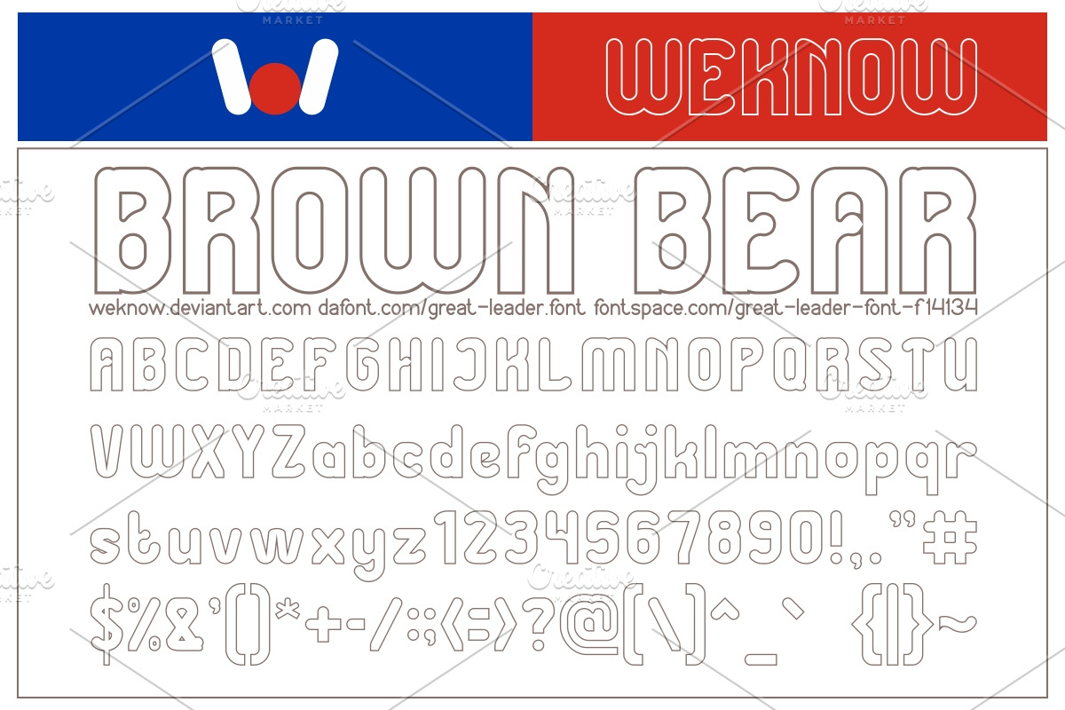great leader font preview 5