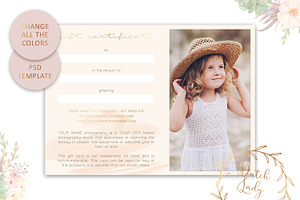 PSD Photo Gift Card Template 38