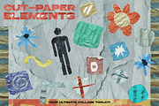 Cut‑Paper Elements: 700+ PNG Kit, an Object Graphic by Megan Aili Designs (Thumbnail 4 of 15)