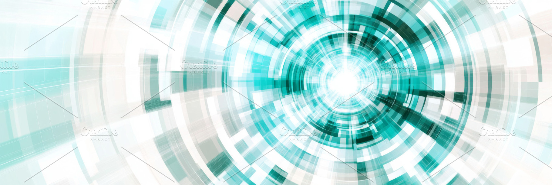 Abstract teal concentric design in minimalistic style offers fut, a Photo by Dvoevnore photos