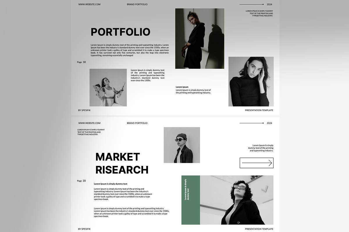 Brand Portfolio Google Slides, a Presentation Template by Spesifikstd (Photo 5 of 8)