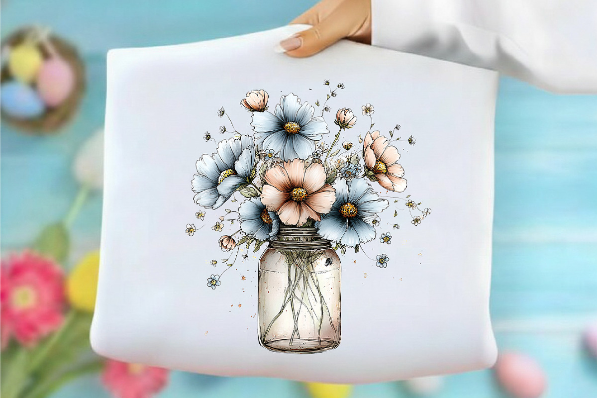 Whimsical Spring Flowers Clipart, an Illustration by designcity5 (Photo 4 of 5)