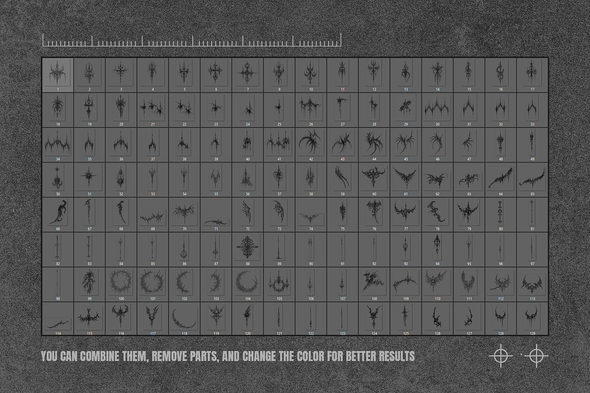 Cybersigilism Shapes Pack, an Object Graphic by Broken Bitmap (Photo 2 of 10)