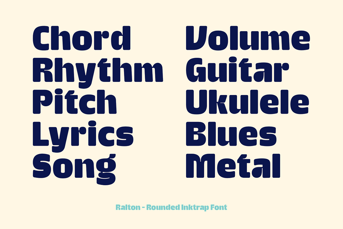 Ralton - Rounded Inktrap Font, a Sans Serif Font by Graptail (Photo 10 of 14)