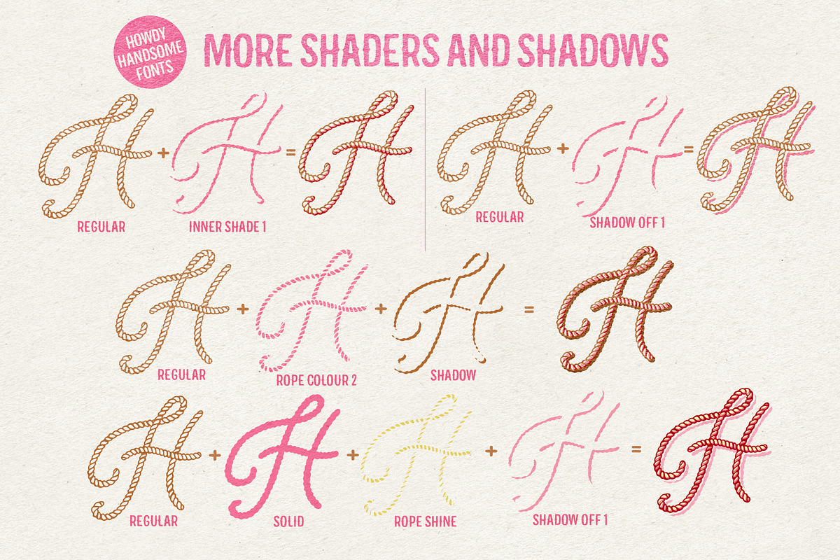Howdy Handsome Layered Font Duo, a Script Font by Nicky Laatz (Photo 12 of 39)