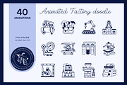 Animated Factory Drawing, an Outline Icon by Vectors Market (Thumbnail 1 of 5)
