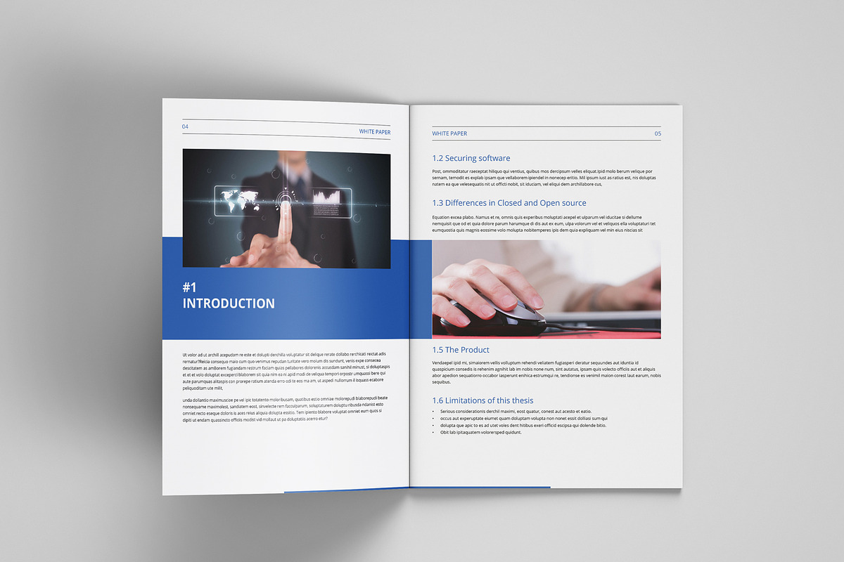 White paper template indesign, a Brochure Template by azadcsstune (Photo 4 of 18)