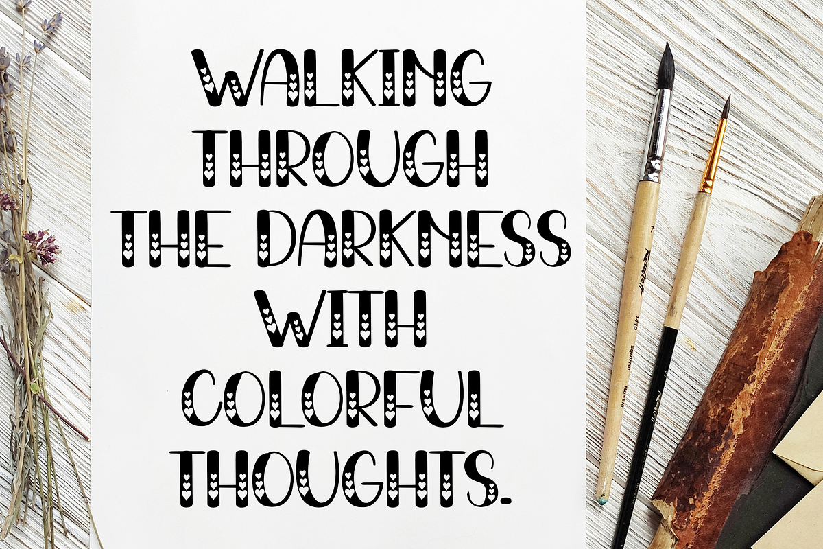Lovely, a Script Font by InermediaSTUDIO (Photo 2 of 8)