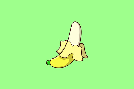 Minimalist Banana Art – Colorful