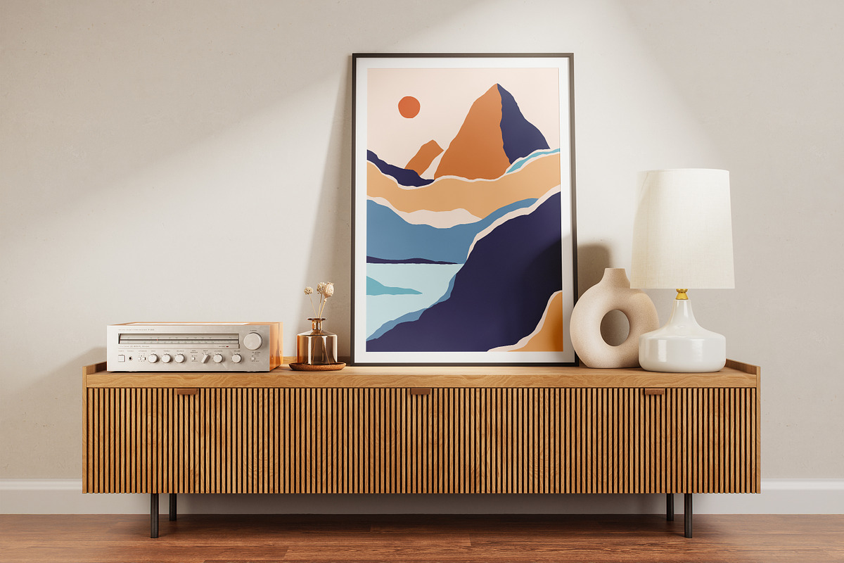 Abstract nature landscapes cards set, a Decorative Illustration by Good Studio (Photo 22 of 34)