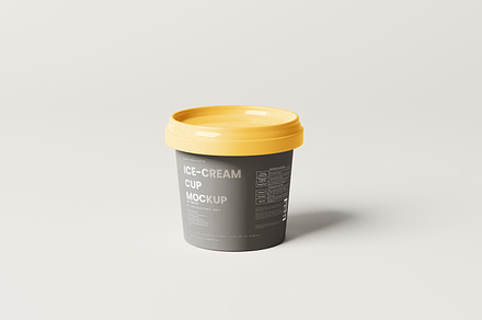 Ice Cream Cup Mockup, a Packaging Mockup by MockupFree.Net
