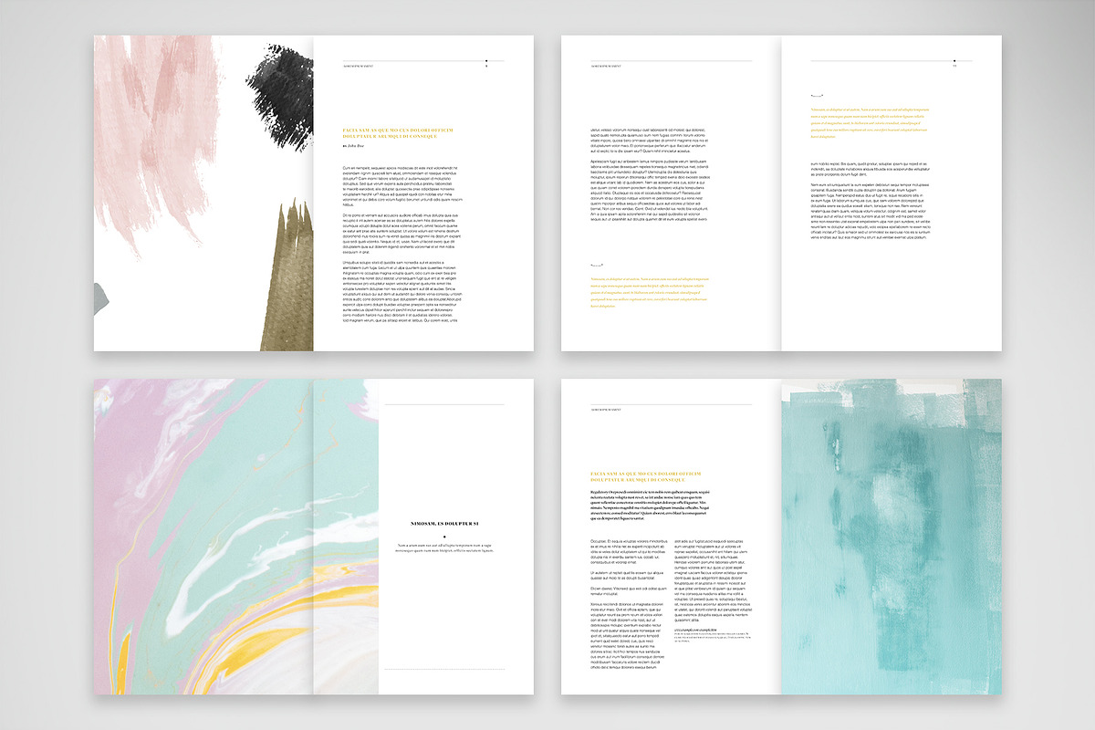 Modern Annual Review Layout