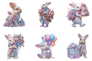 Rabbit Watercolor Clipart, a Seasonal Illustration by CreationArt (Thumbnail 4 of 5)