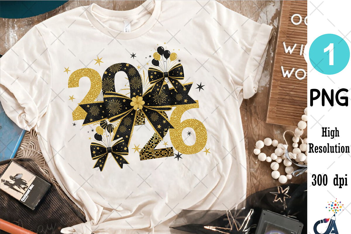 Happy New Year 2026 Coquette PNG, an Illustration by Creative Art (Photo 4 of 6)