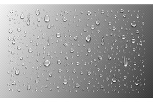 Realistic water drops, a Decorative Illustration by Yayasya