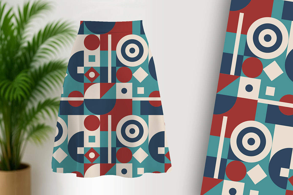 Retro Pattern with Circles Seamless, a Pattern Graphic by Sharon Schwalbe (Photo 2 of 5)