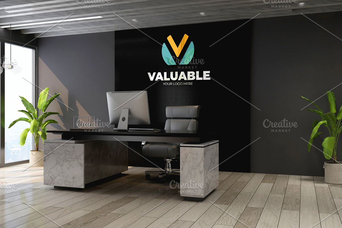 Modern Office Logo Mockup - PSD, a Product Mockup by Ayy (Photo 5 of 16)