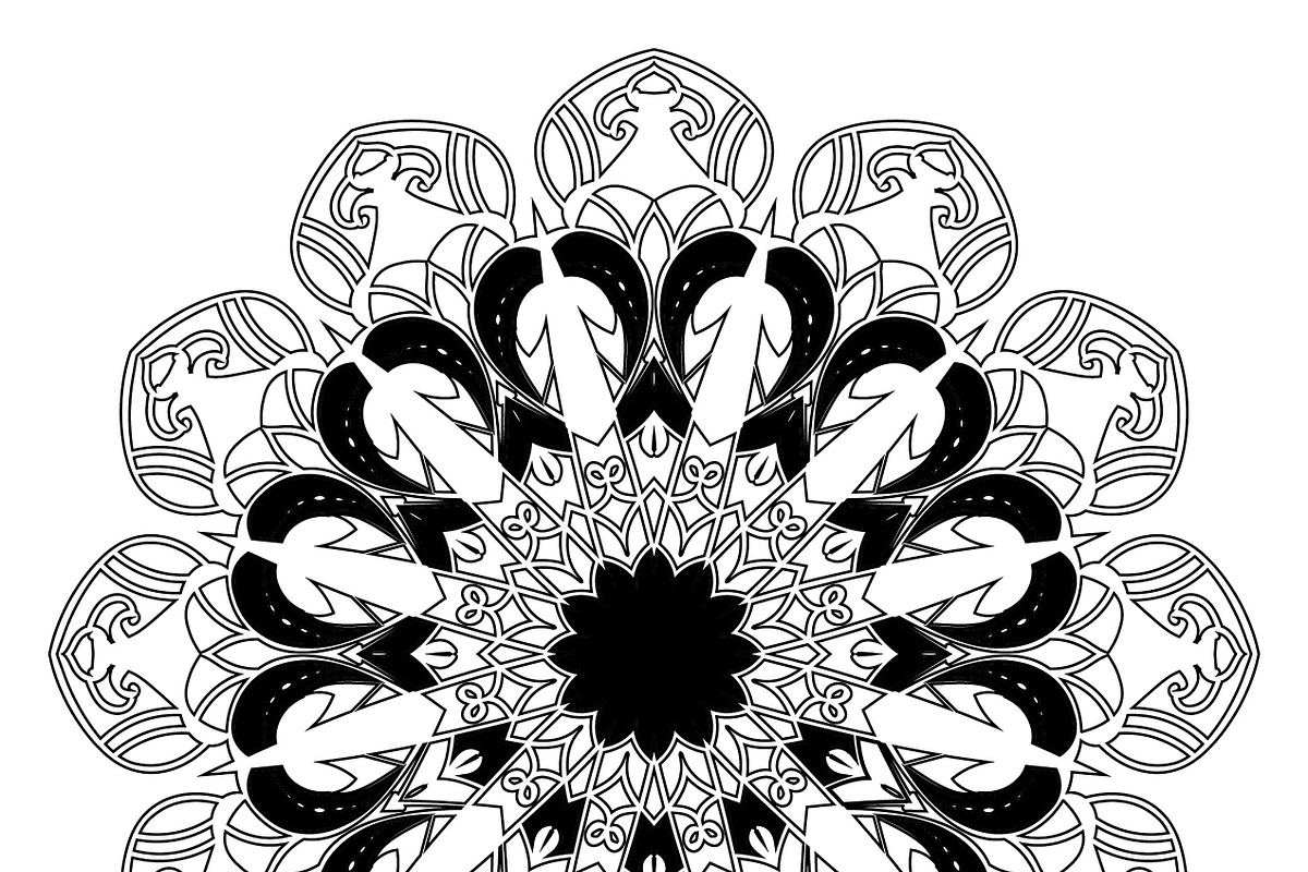 27 mandala vector backgrounds design, a Pattern Graphic by NJ Himel (Photo 21 of 28)