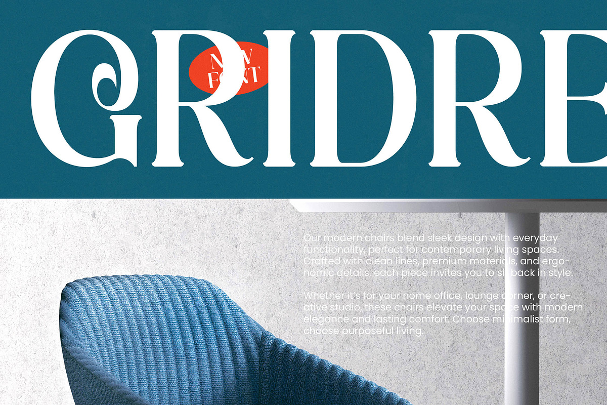 Quarky Kitchen Modern Serif Font, a Serif Font by timelesstype.co (Photo 6 of 20)