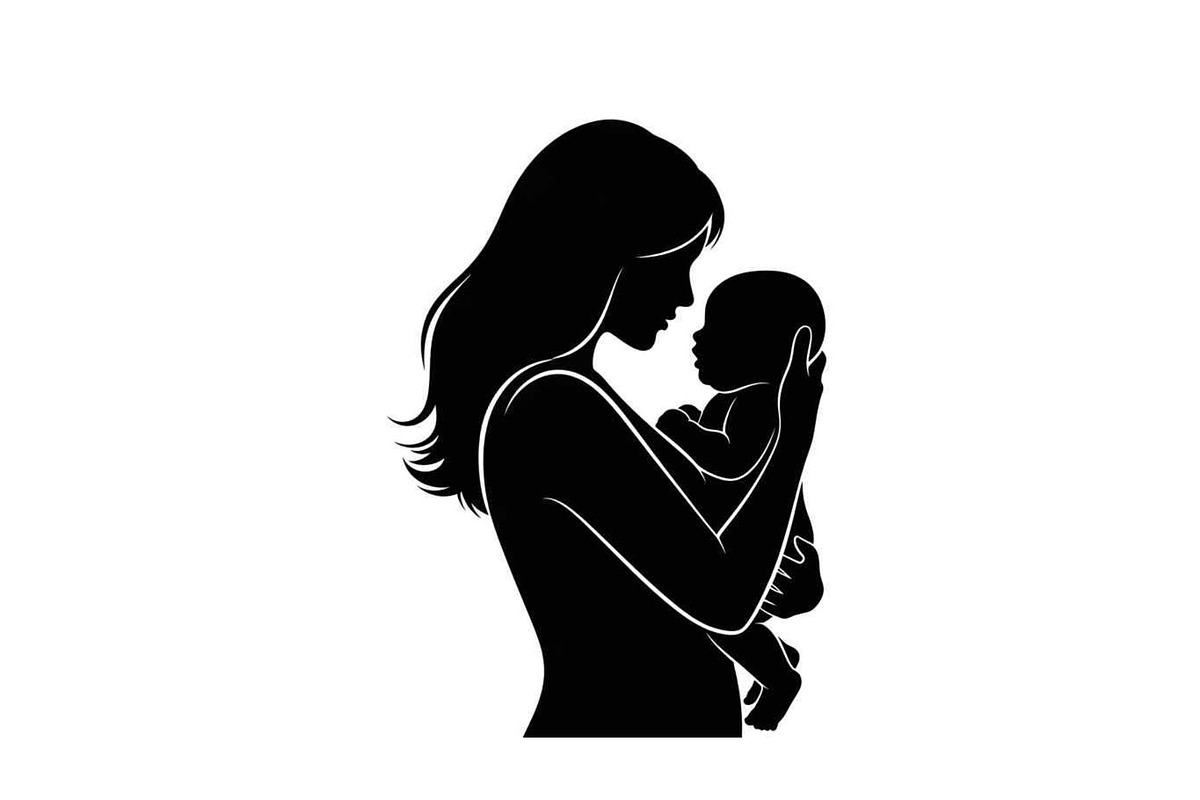 50 Mother and Baby Love Silhouette S, an Illustration by Designs_River (Photo 12 of 51)