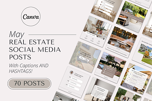 May Real Estate Posts with Captions