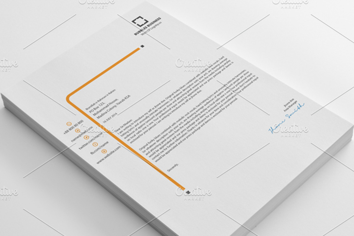 Letterheads, a Stationery Template by shujaktk (Photo 4 of 5)