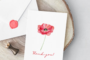 Poppies clipart Watercolor, an Illustration by Daryartsy (Thumbnail 3 of 14)
