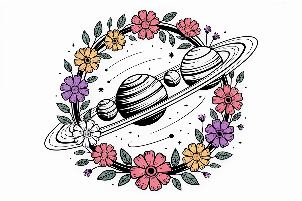 Wildflower Celestial Bundle, an Illustration by Amazin_art (Photo 6 of 11)