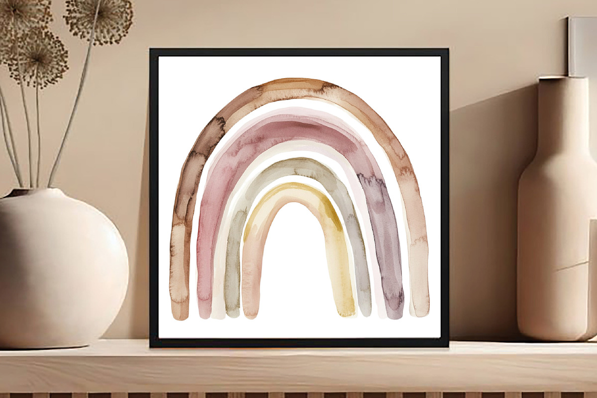 Watercolor Dreamy Boho Clipart PNG, an Illustration by DreamCafeArt (Photo 5 of 5)