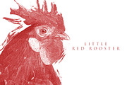 Little Red Rooster Illustration, an Animal Illustration by Digital Art Downloads (Thumbnail 1 of 3)