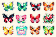 Butterfly Stickers Bundle, an Illustration by Dream Creation (Thumbnail 3 of 5)