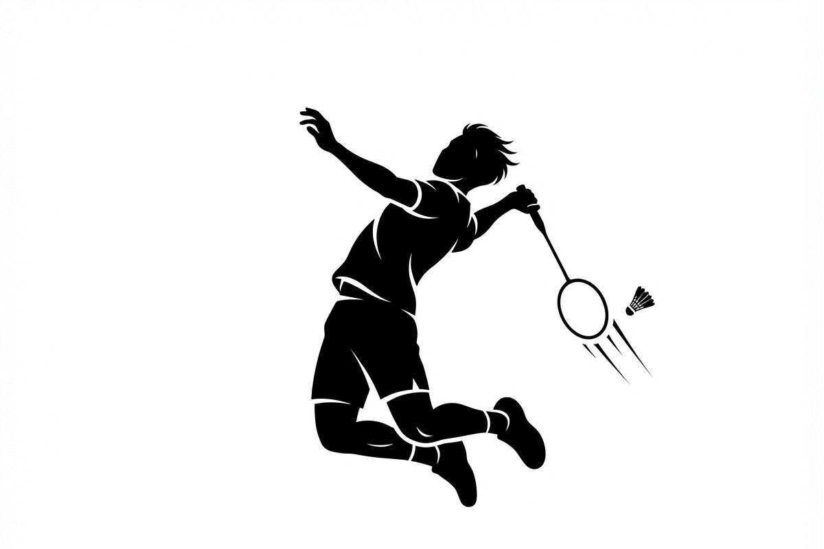 60 Badminton Player Smash Silhouette, a Person Illustration by Amazin_art (Photo 25 of 42)