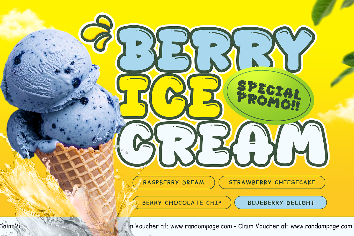 Mango Ice - Food Font, a Handwritten Font by Mozatype (Photo 4 of 8)