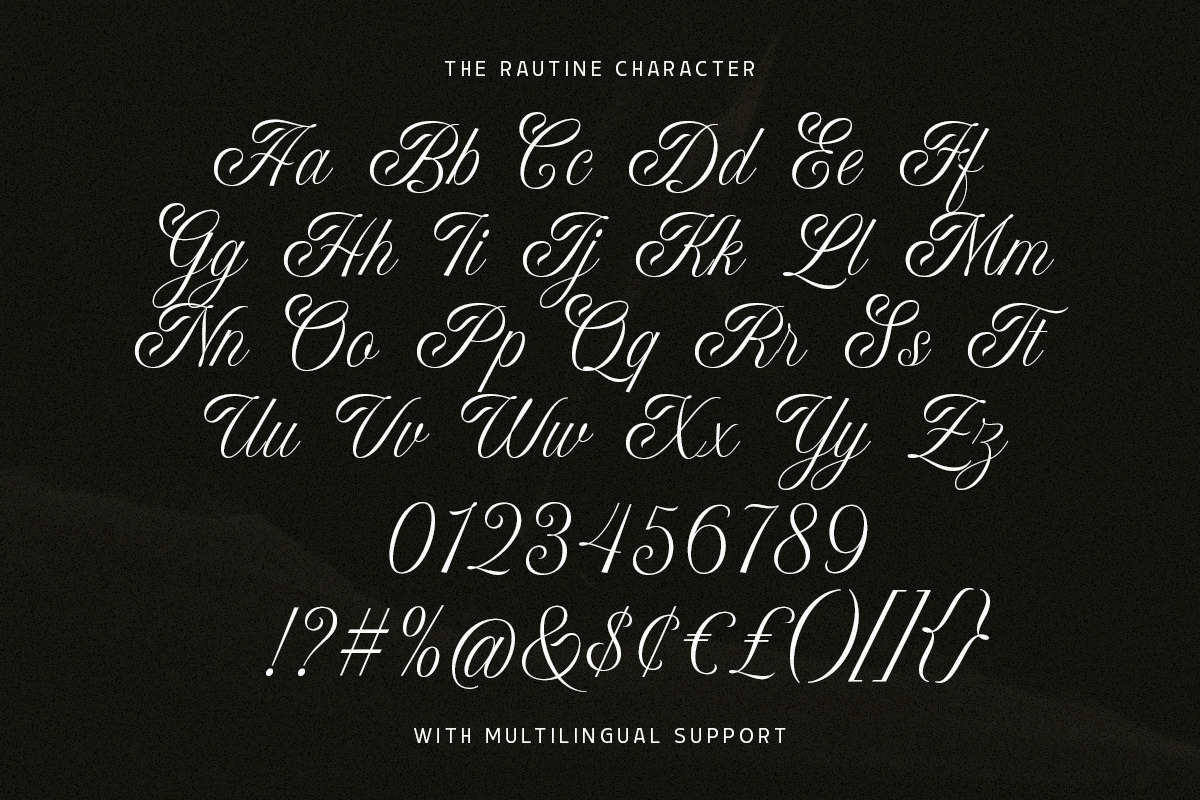 MCO - The Rautine, a Script Font by Mojiscope Studio (Photo 7 of 9)
