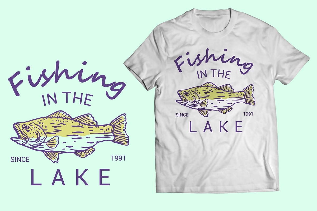 Badge Logo Fishing Club, a Sport Illustration by kalehstudio (Photo 3 of 3)