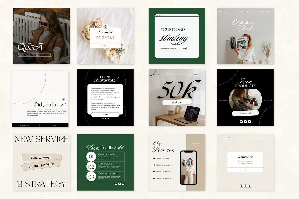 Business Social Media Canva Templates preview 4
