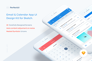 Email & Calendar UI/UX Kit (Sketch)