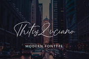 Titus Luciano, a Font by HaKi Studio (Thumbnail 1 of 5)