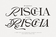 Rischa Unique Luxury Serif, a Serif Font by Cruzine (Thumbnail 1 of 9)