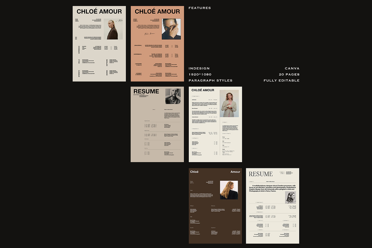 BLEU I Resume Kit, a Presentation Template by Studio Brand (Photo 5 of 10)