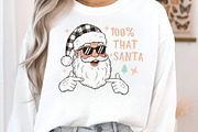100% That Santa Sublimation PNG, an Illustration by Craft Nest (Thumbnail 2 of 6)