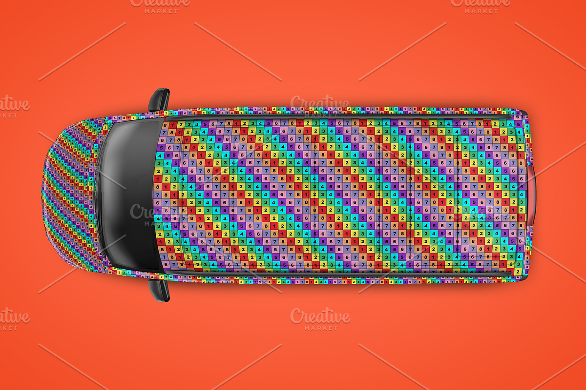 Realistic Panel Van PSD Mockup, an Object Graphic by Sinlatown (Photo 13 of 17)