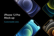 iPhone 12 Pro Mockup, an iPhone Mockup by GraphicValley (Thumbnail 1 of 10)